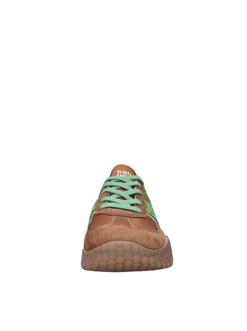Sneakers in camoscio, tessuto e gomma KEH NOO | S00KM9777MARRONE-VERDE-BEIGE